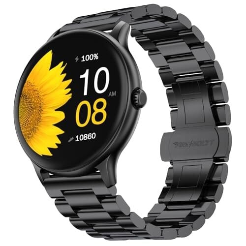 Fire-Boltt Phoenix Pro Round Smart Watch 1.39" Display with Bluetooth Calling- Black