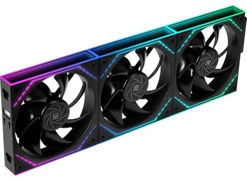 Thermalright TL-M12Q 120mm ARGB Case Fan, Daisy-Chain | 1500RPM (Black)