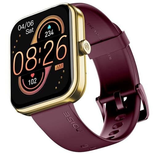 Noise ColorFit Pulse 3 with 1.96" Biggest Display Bluetooth Calling Smart Watch(Deep Wine)