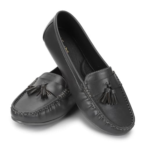 YOHO Bliss Comfortable Slip On Formal Loafer for Women | Stylish Fashion Moccasins Range | Cushioned Footbed Finish | Flexible | Style & All-Purpose