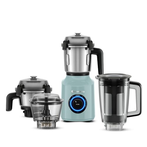 [SBI CC] Atomberg Zenova Fresh Juicer Mixer Grinder | Smart BLDC Motor | 4 Jars + Chopper | 1000W Performance
