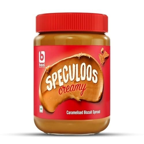 Boni Speculoos Creamy Biscuit Spread – 400g | Caramelised Biscuit Spread | Made in Belgium | Vegan | For Bread & Snacks (Pack of 1)