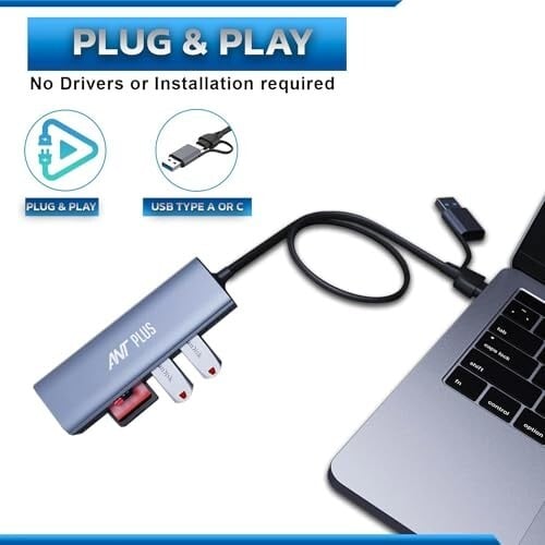Booster 601 USB C 3.0/3.2 gen 2 Cables with SSD Card Reader 3.1 hub & Thunderbolt SSD 6-in-1 3 to Storage Drive to Adapter Cable Portable Type C Adapter Hub