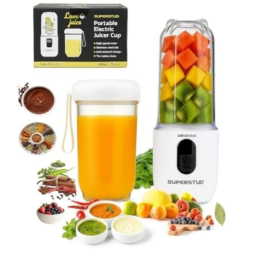 SUPERSTUD Blender Mixer Grinder | Mini Blender for Smoothies & Juices