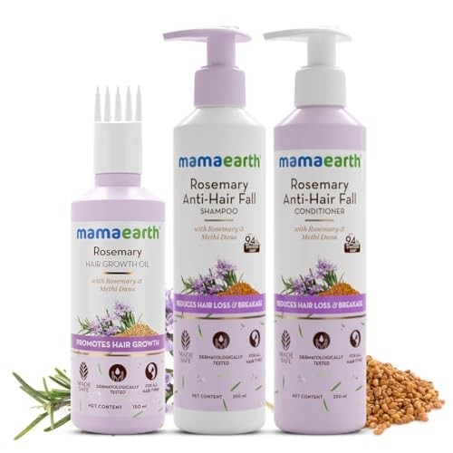 Mamaearth Rosemary Hair Fall Control Kit | 650 ml