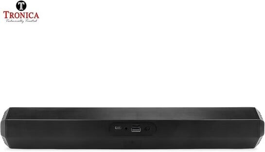 TRONICA OctaneBar 10W Portable Bluetooth Soundbar Speaker, Rechargeable, 8H Battery Backup