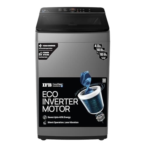 IFB 7 Kg 5 Star AI Powered DeepClean® Technology Fully Automatic Top Load Washing MachineGrey)