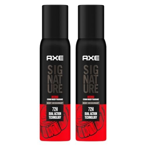 Axe Signature Intense Long Lasting Deodorant No Gas Body Perfume For Men 200ml, Pack of 2