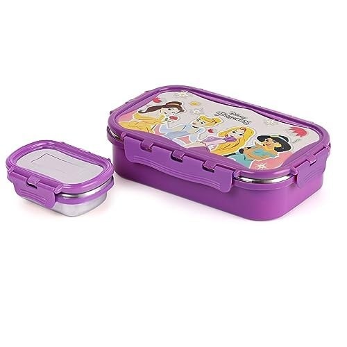 CELLO Thermo Click Toons Big | 2 Containers Lunch Box, 1024 ml, Violet