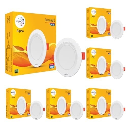 Wipro 6W Alpha Downlight for Junction Box | Pack of 6