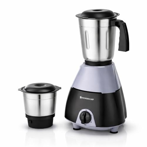 Wonderchef Vista Neo Mixer Grinder for Kitchen, 500W, 2 Multi-purpose Jars