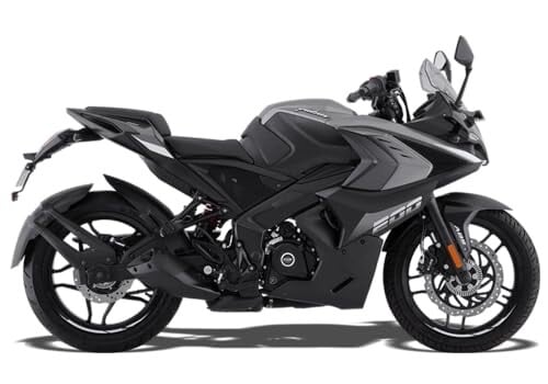 Click to enlarge Bajaj Pulsar Rs 200 Motorcycle/Motorbike - Brooklyn Black - Ex-Showroom