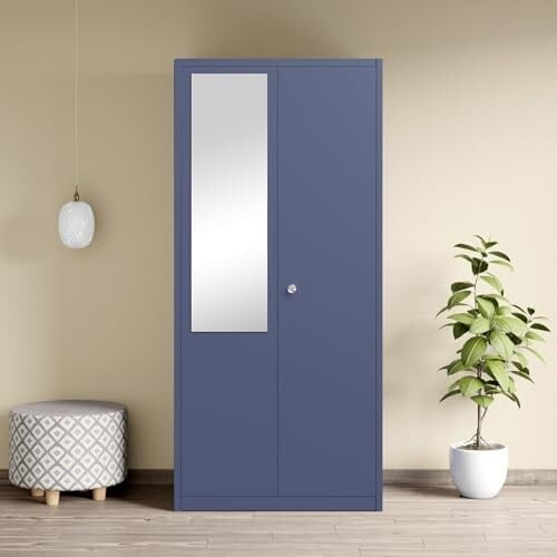 Interio by Godrej Errol 2-Door Steel Almirah with Mirror