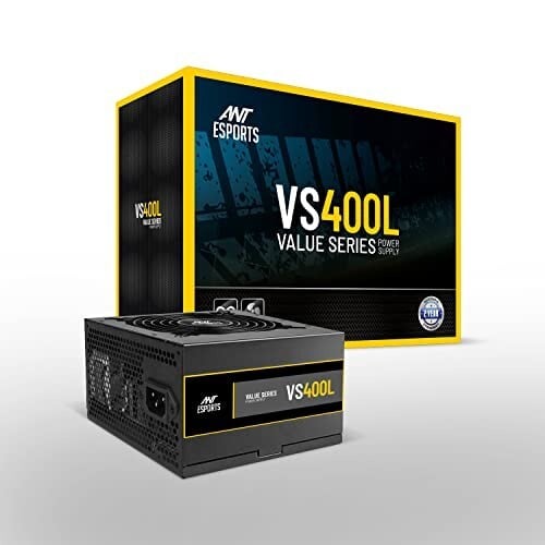 Click to enlarge Ant Esports VS400L NonModular High Efficiency Gaming Power Supply/PSU with Continuous Power and 120mm Silent Fan