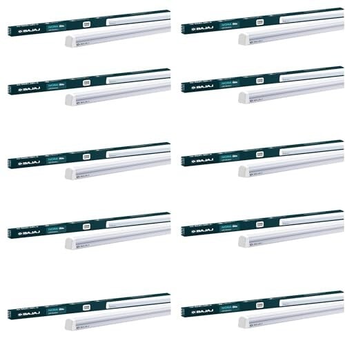 Bajaj 20W Cool Day Light LED Tubelight (Pack Of 10) | LED Tube Light For Home | White