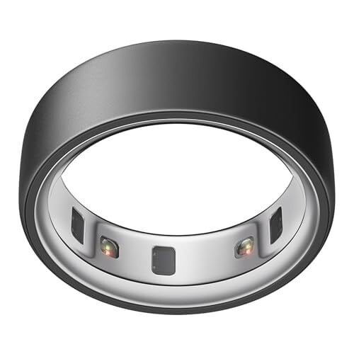 OURA Ring 4 - Stealth - Size 6 - Smart Ring | Size First Ring 4 Sizing Kit | Sleep Tracking Wearable - Heart Rate - Fitness Tracker - Up to 8 Days Battery Life