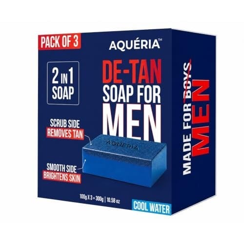 Aqueria De-Tan & Brightening 2-in-1 Bath Soap for Men