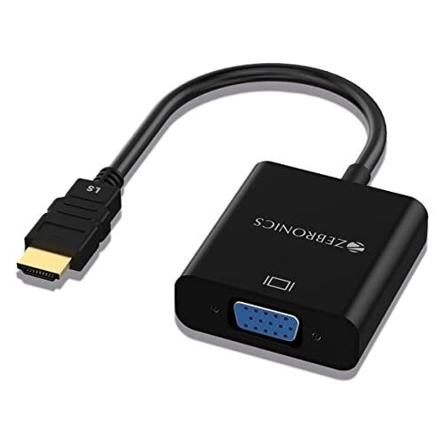 ZEBRONICS HAV01 HDMI to VGA Adapter with Full HD 1080p @ 60Hz Resolution