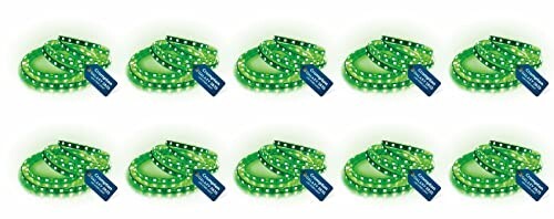 Crompton 25W LED Strip Light | 5 Meter Green Light | Roll with 300 LEDs | 22 Lumens/LED | Bright & Energy Saving | Flexible Lighting | Without Driver | Pack of 10