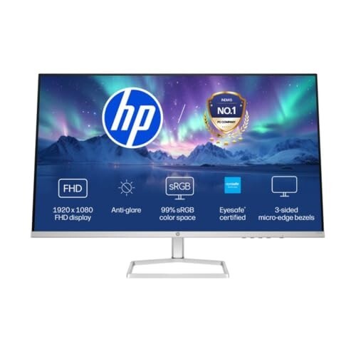 HP Series 5 31.5 inch FHD Monitor - 532sf, 31.5inch(80cm),FHD (1920 x 1080),300 Nits,Anti-Glare, Eye Ease,5.1kg