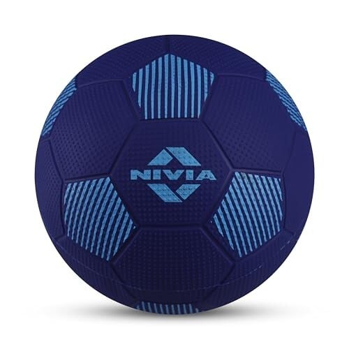 Nivia Home Play Football for Kids, Soft & Lightweight Toy Ball, Safe for Indoor Play, Size - 3 (Blue), Pack of 1