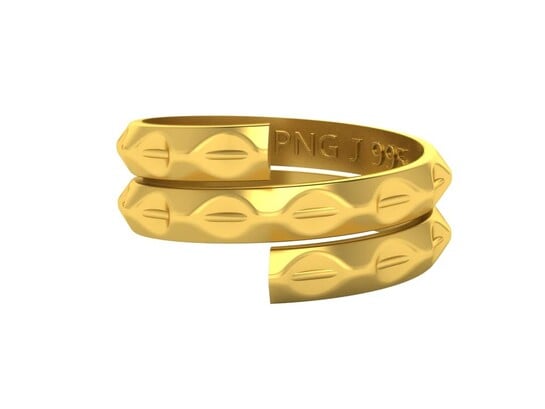 PNG Jewellers 5 gm Vedhani Gold Ring 24 kt (995)