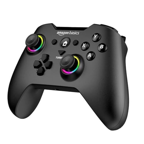 Amazon Basics Pro Series Gamepad with Bluetooth and RGB Black