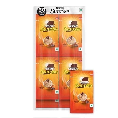 [MRP Error] Nescafé Sunrise Instant Coffee, Pack of 30 Sachets, 3.8g each