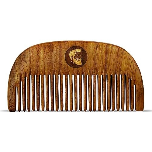 Click to enlarge Beardo Compact Wooden Comb | Style your beard hassle-free | Pocket-size Elegant Comb for hair & Beard styling | Light Weight For Healthy & Stylish Beard