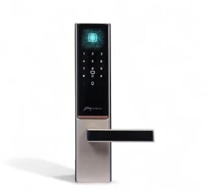 Godrej Locks Digital Lock I Advantis GSL D1 Lock for Main Door I7 Access Mode I Fingerprint I RFID|3Yrs Warranty Smart Door Lock (Grey)