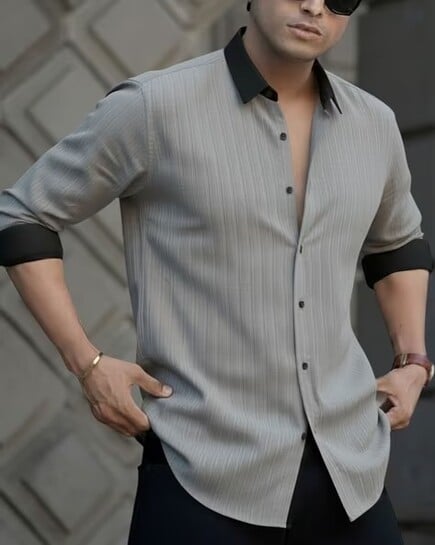 Men Patterned Regular Fit Shirt