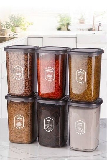 RILION Kitchen Storage Containers, 1200 ML, Set of 6