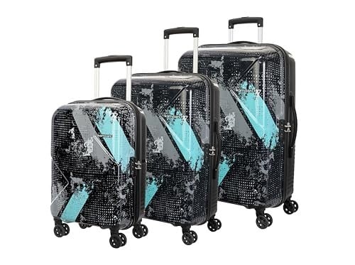 Kamiliant by American Tourister ATHER | Printed Trolley Bag Set of 3 (55+68+79 cms) for Travel|Hard Case Polypropylene (PP) Suitcase|360° 8-Wheel Spinner Luggage Trolley|Combination Lock | B...