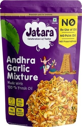 Jatara Andhra Garlic Mixture, 210g