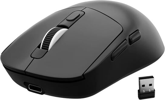 Zebronics Viper 100W Premium Wireless Gaming Mouse, Tri-Mode Rechargeable, 1000Hz Polling Rate, 5 Programmable Buttons, Advanced Windows Software, up to 8000 DPI, Huano Switches, Gaming Grade Sensor