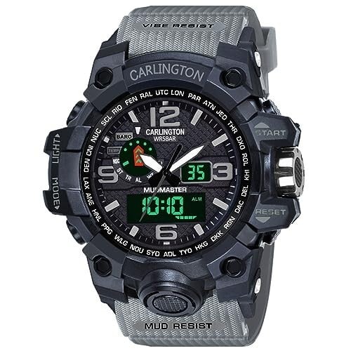 Carlington Resin Endurance Analog-Digital Sports Watch for Men and Boys-Ct 3344