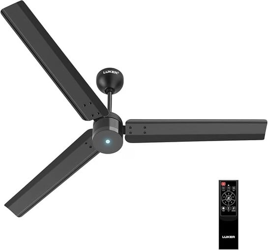 LUKER JVLuker USA Classic Swift 1200mm BLDC Ceiling Fan | IR Remote | BEE 5 Star Rated | Power Saver upto 65%