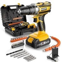 Tomahawk® TCD-20K 20V Cordless Impact Drill & Screwdriver | 35Nm Torque | 2-Speed 400/1400 RPM | 10mm Chuck | 18+1 Settings |