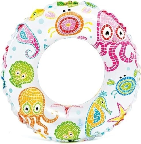 Click to enlarge Swim Tube for Kids Adults, Swim Rings Swimming Pool Float Tube Cute Round Swimming Tube Water Fun Beach Pool Toys for Summer Party(2-7Year)(20 inch Tube)