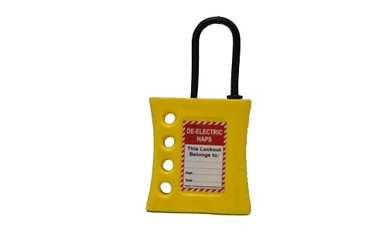 Lockout HASP De-Electric AK-SLDH-76Y Lock and hold (Pack of 10)