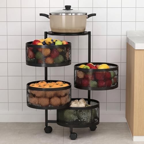 HomeWiz Round Kitchen Rack 4- Layer [₹3490 Coupon]