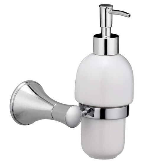 ALTON AntiqueBlack-Chrome, Soap Dispenser, Wall Mounted