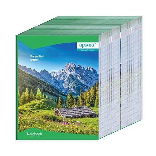 [MRP ERROR] Apsara Small Size Softbound Notebook 19X15.5 Pages 92 Single Line