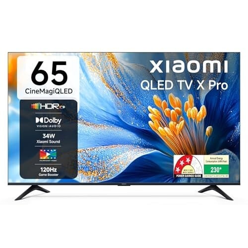 Click to enlarge Xiaomi (164 cm) 65 inch X Pro 4K QLED | Dolby Vision & HDR10+| 34W Boom Box Speakers| 120Hz Game Booster| Gemini AI| Google TV | L65MB-APIN