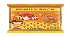 61% off || Britannia Treat Orange Creme Sandwich Biscuits