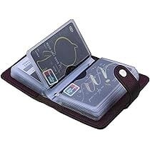 Stealodeal Brown 28 Slots Leather Debit/Credit/ATM Men & Women Card Holder