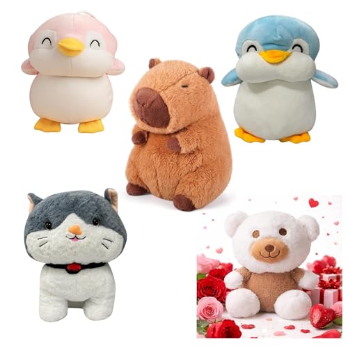 Click to enlarge EITHEO Panda Blue Penguin Pink Capybara Teddy White Cat Yell