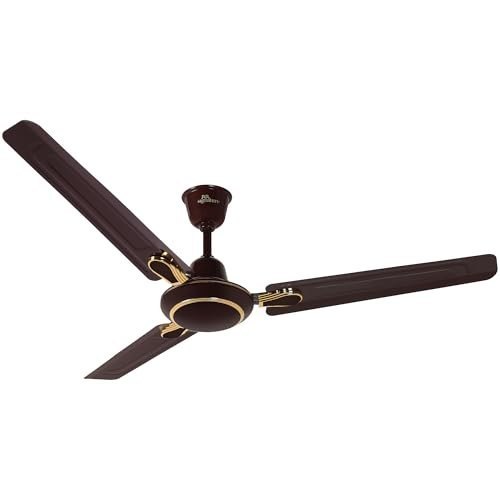 RR Signature Dhoom 1200MM Star-rated BEE Certified Energy Efficient 52-Watt High Speed Ceiling Fan For Home (Brown), 2 Year Warranty
