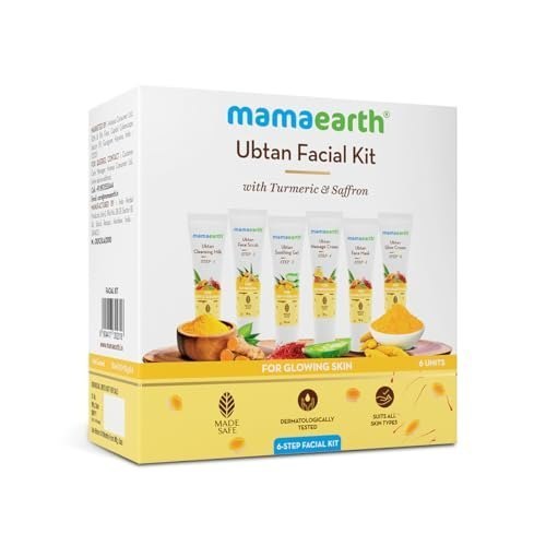 Mamaearth Ubtan Facial Kit with Turmeric & Saffron for Glowing Skin - 60 g