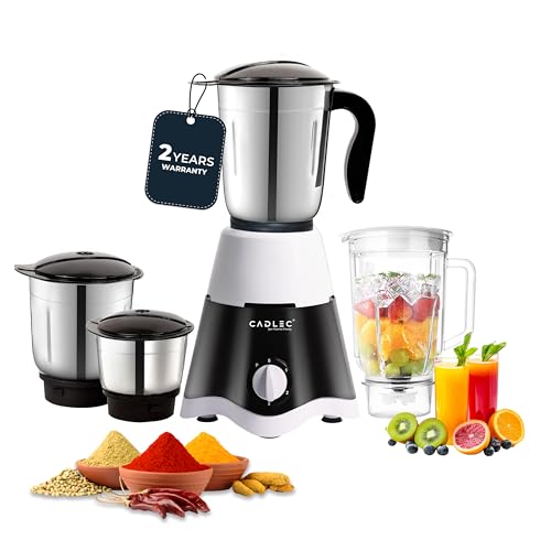 CADLEC GrindGenie 750 Watt Mixer Grinder with 4 Jars | Power